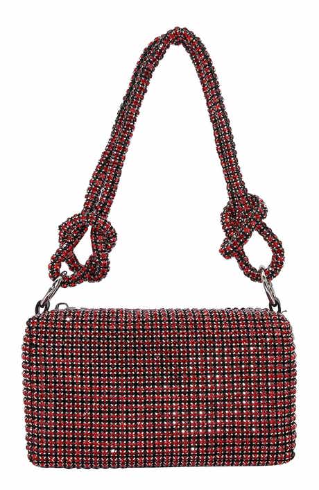 BERNESS Rhinestone Rectangular Shoulder Bag