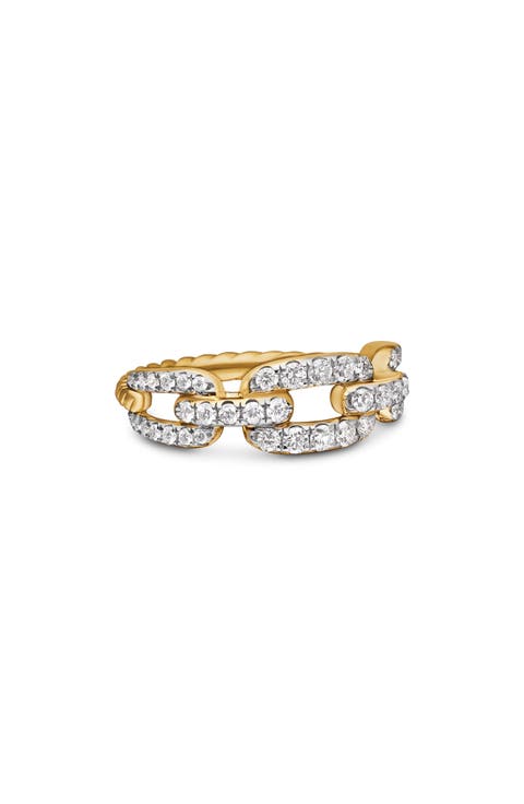 Stax Diamond Chain Link Ring
