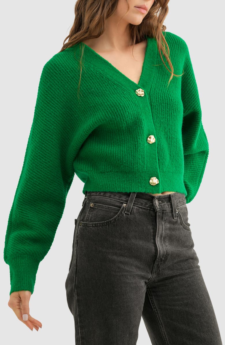 Lush Dolman Sleeve Crop Cardigan, Alternate, color,