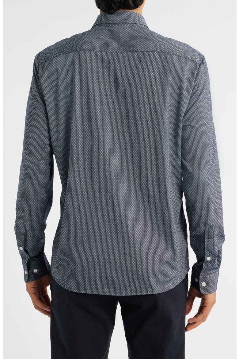 Roan Kent Slim Fit Button-Up Shirt, Alternate, color, NAVY