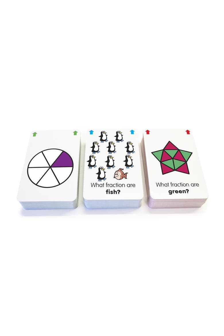 Fraction Flashcards, Alternate, color, Multicolored
