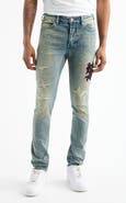 Ksubi Van Winkle Bleu Monday Repair Skinny Jeans