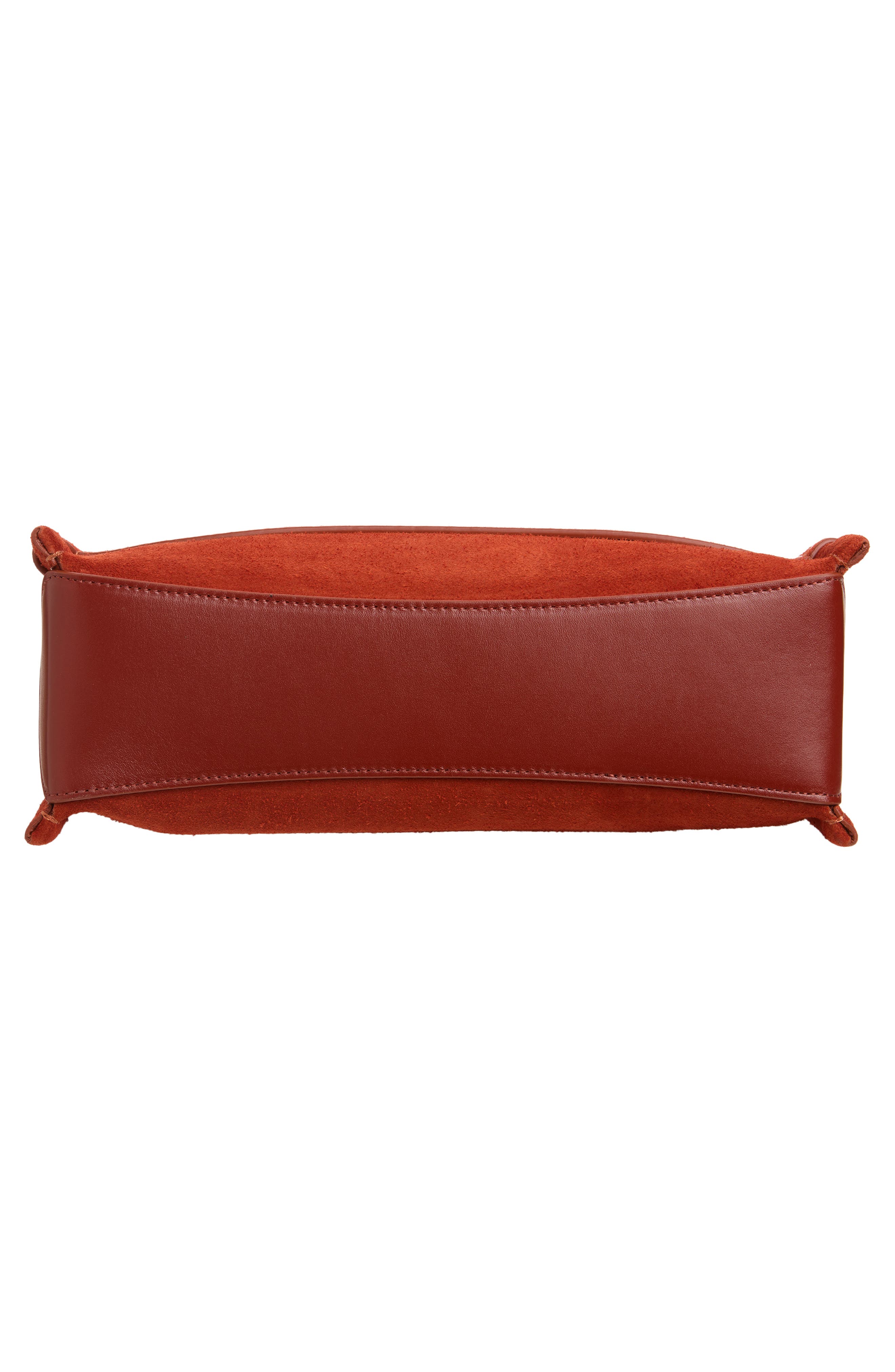 Loafer Leather Crossbody Bag, Alternate, color, RUST 405