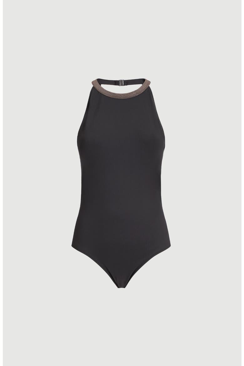 One-piece swimsuit, Main, color, Lignite Grey