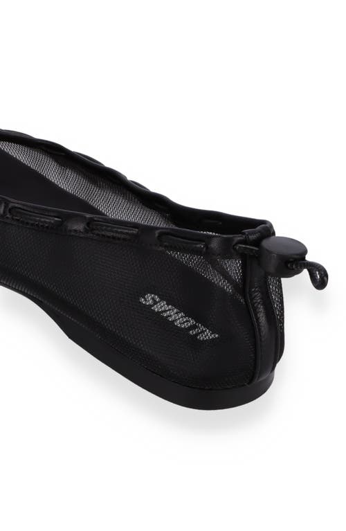 Alohas Gill Mesh Ballet Flat In Black