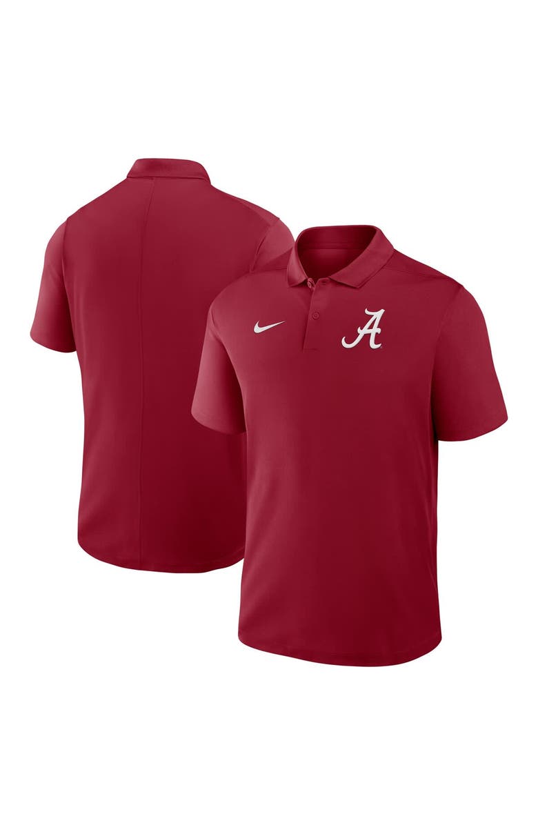 Nike Men's Nike Crimson Alabama Crimson Tide Primetime Victory Primary Logo Performance Polo, Alternate, color, Crimson