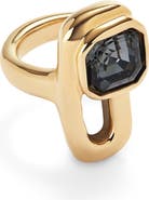 UNODE50 Ring with Negro Crystals