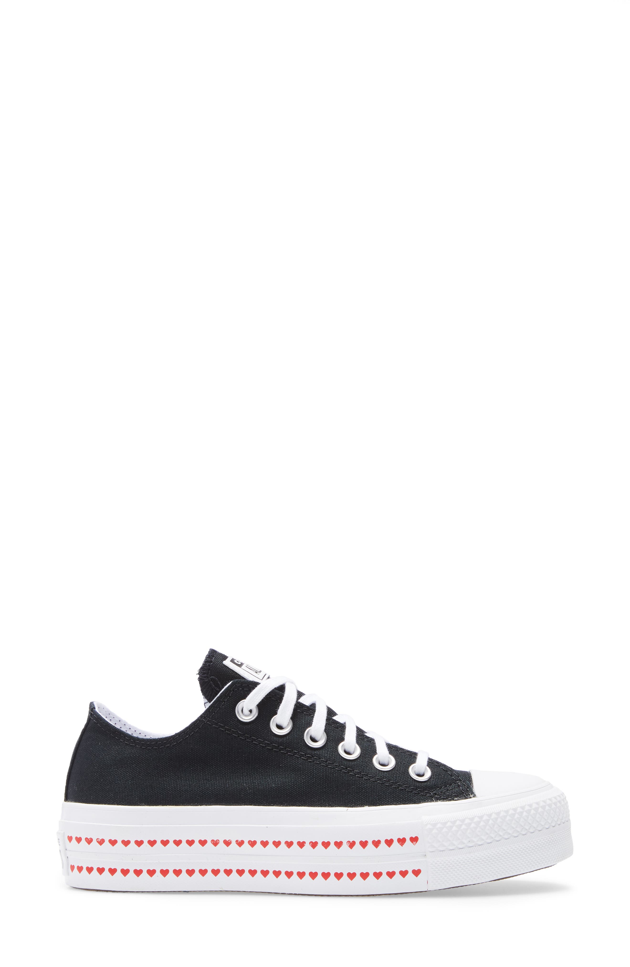 Converse Chuck Taylor<sup>®</sup> All Star<sup>®</sup> Love Fearlessly Platform Sneaker, Alternate, color, 