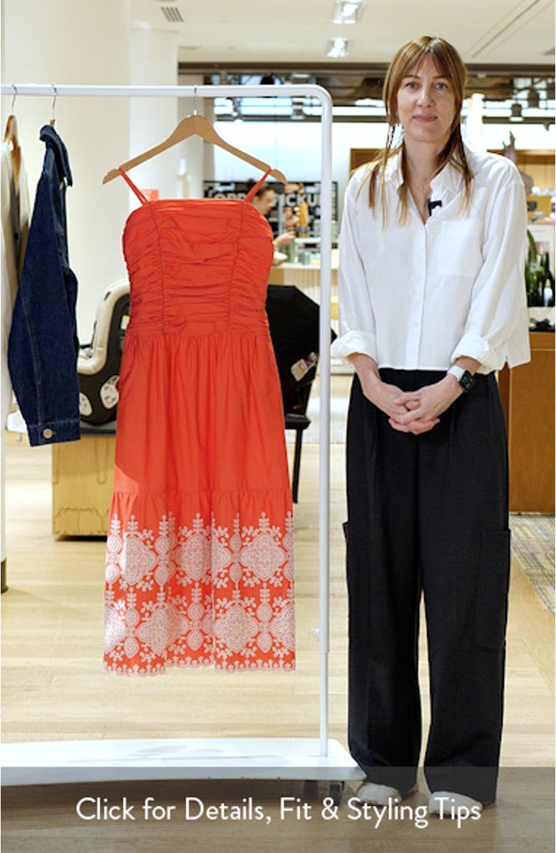 Ruched Bodice Sleeveless Maxi Dress, sales video thumbnail