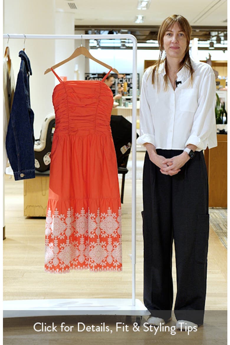 Ruched Bodice Sleeveless Maxi Dress video
