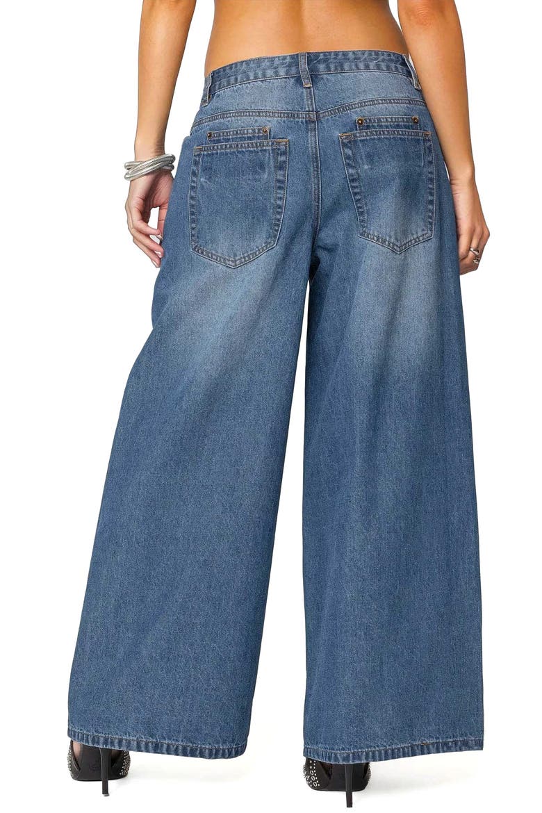 Jayden Low Rise Wide Leg Jeans, Alternate, color, BLUE
