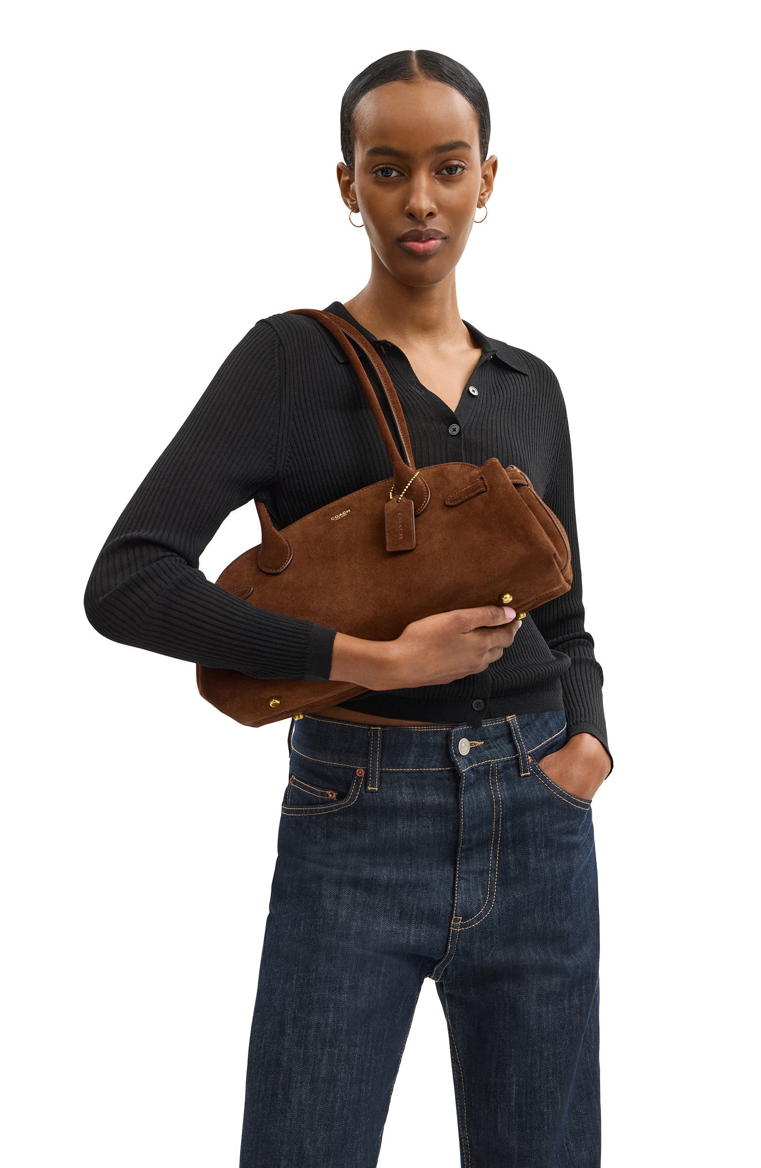 Empire 34 Leather Carryall Bag, Alternate, color, B4/WARM BROWN