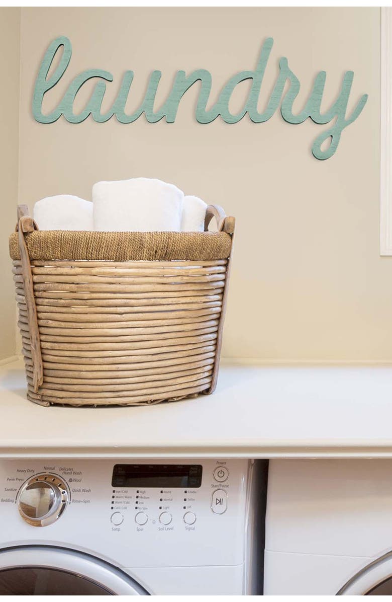 STRATTON HOME DECOR Blue Laundry Wall Art, Alternate, color, 