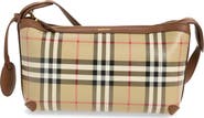 Burberry Mini Check Coated Canvas Shoulder Bag