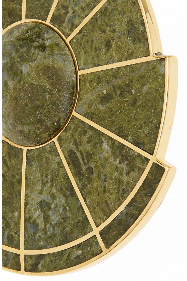 Nautilus Ear Fan Earring, Alternate, color, UNAKITE