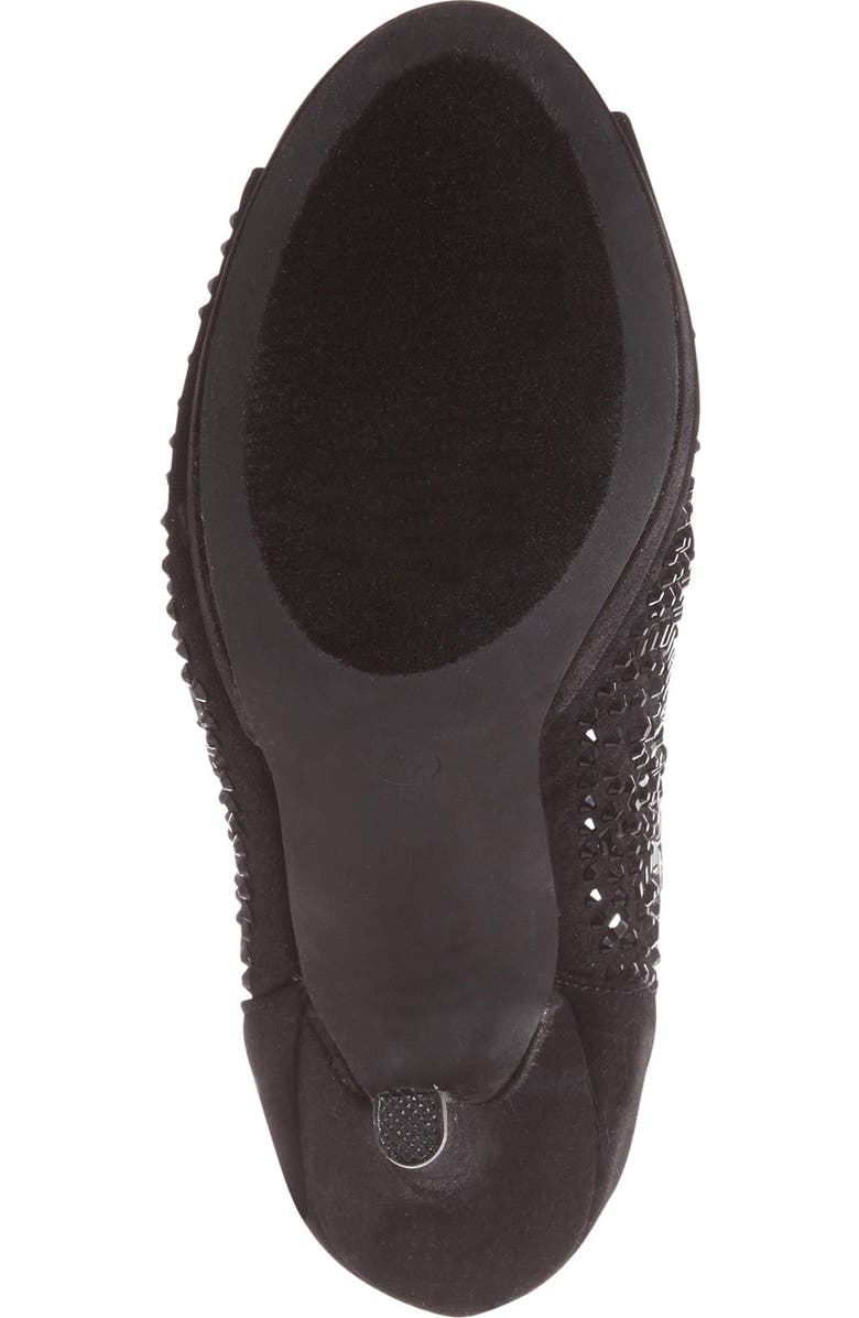 Lauren Lorraine 'Yasmin' Embellished Open Toe Bootie, Alternate, color,