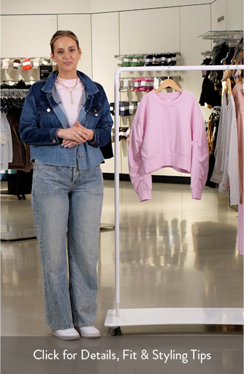 Kids' Pleated Sleeve Sweatshirt, sales video thumbnail