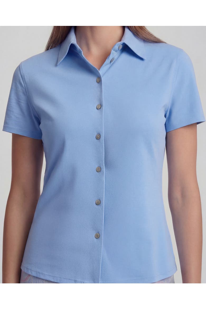 Solid Womens Shirts, Alternate, color, Blue