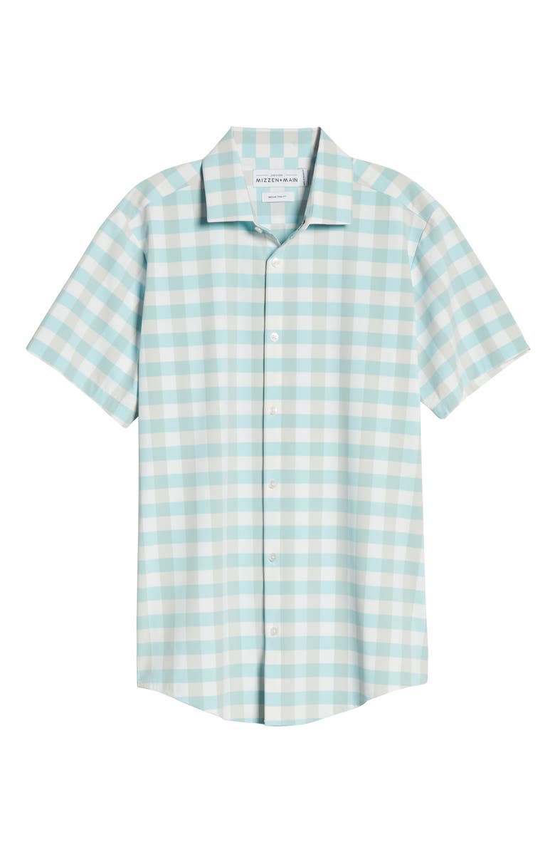 Mizzen+Main Mizzen + Main Leeward Trim Fit Check Button-Up Performance Shirt, Alternate, color, 
