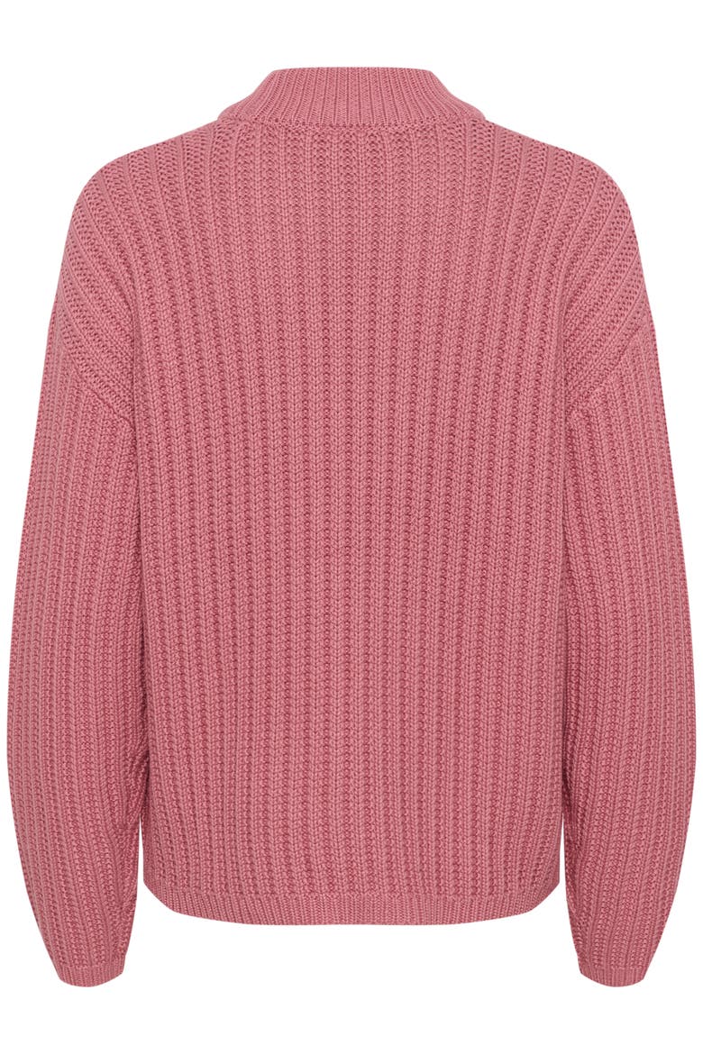 KAbess Crew Neck Long Sleeve Pullover, Alternate, color, Mesa Rose