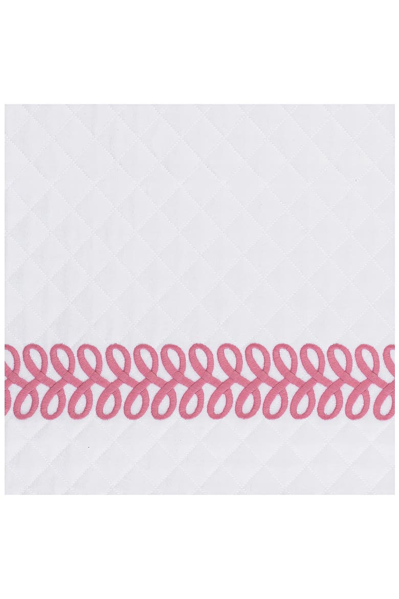 Astor Braid Matelassé Sham, Alternate, color, PEONY
