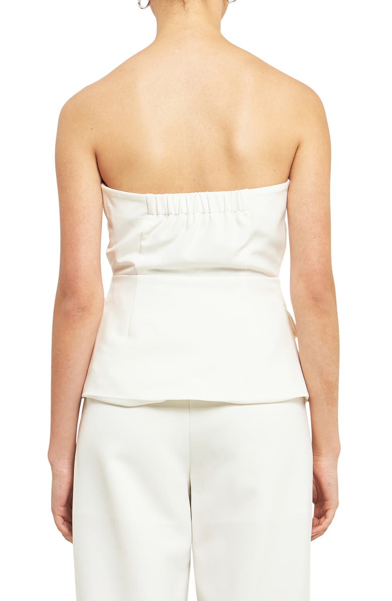 Grey Lab Strapless Bustier Vest, Alternate, color, 