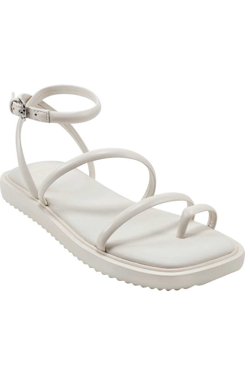 PURE Donna Karan Allie Strappy Sandal, Main, color, Off White