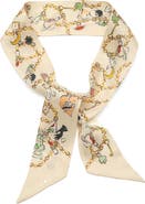 Kate Spade New York dream charms silk scarf