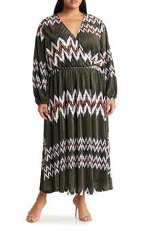 BY DESIGN Aruba Long Sleeve Maxi Dress