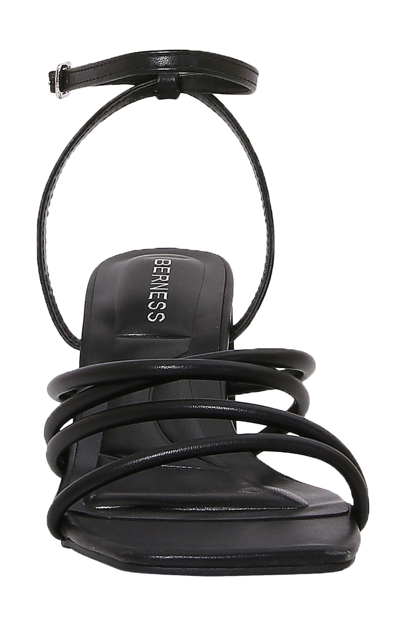 BERNESS Emmarie Tubular Strap Sandal, Alternate, color, Black