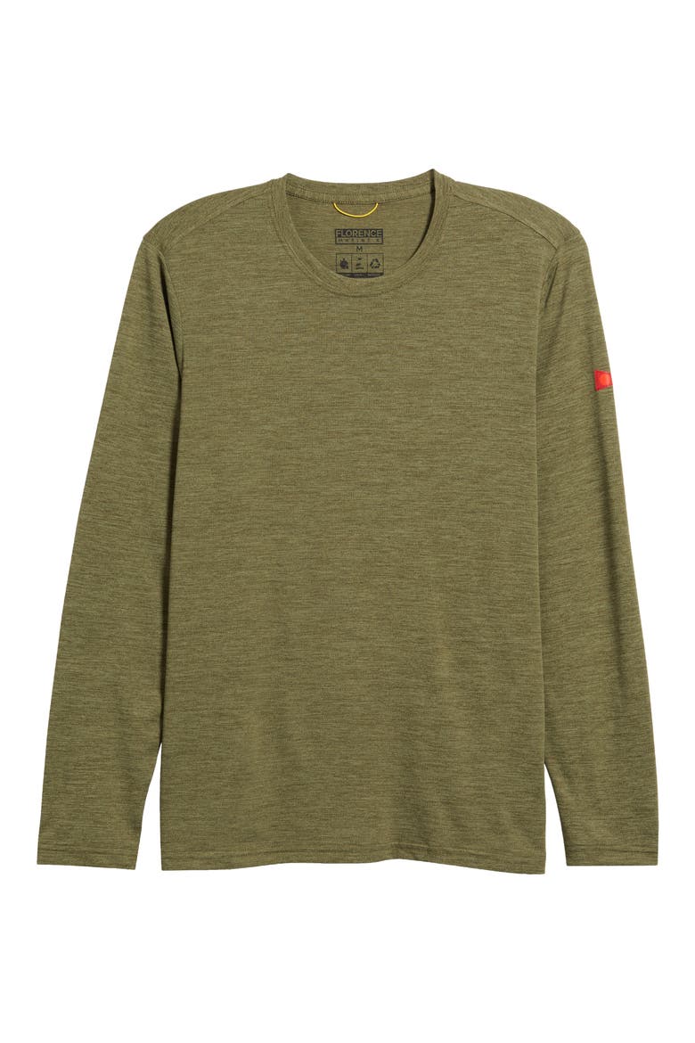 Airtex Performance Long Sleeve T-Shirt, Alternate, color, HEATHER BURNT OLIVE