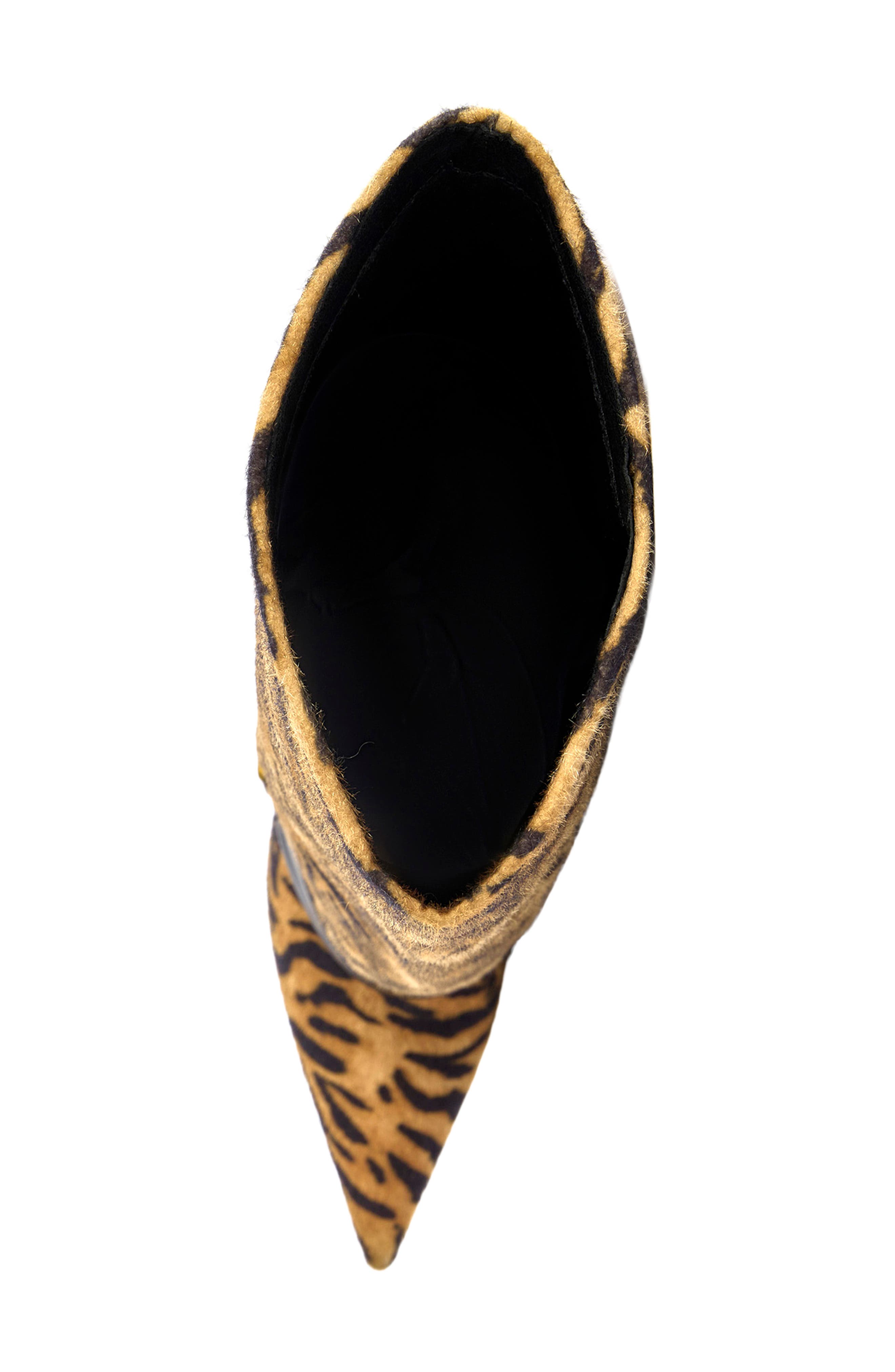 Just-Tiger Knee High Boot, Alternate, color, ORANGE MULTI