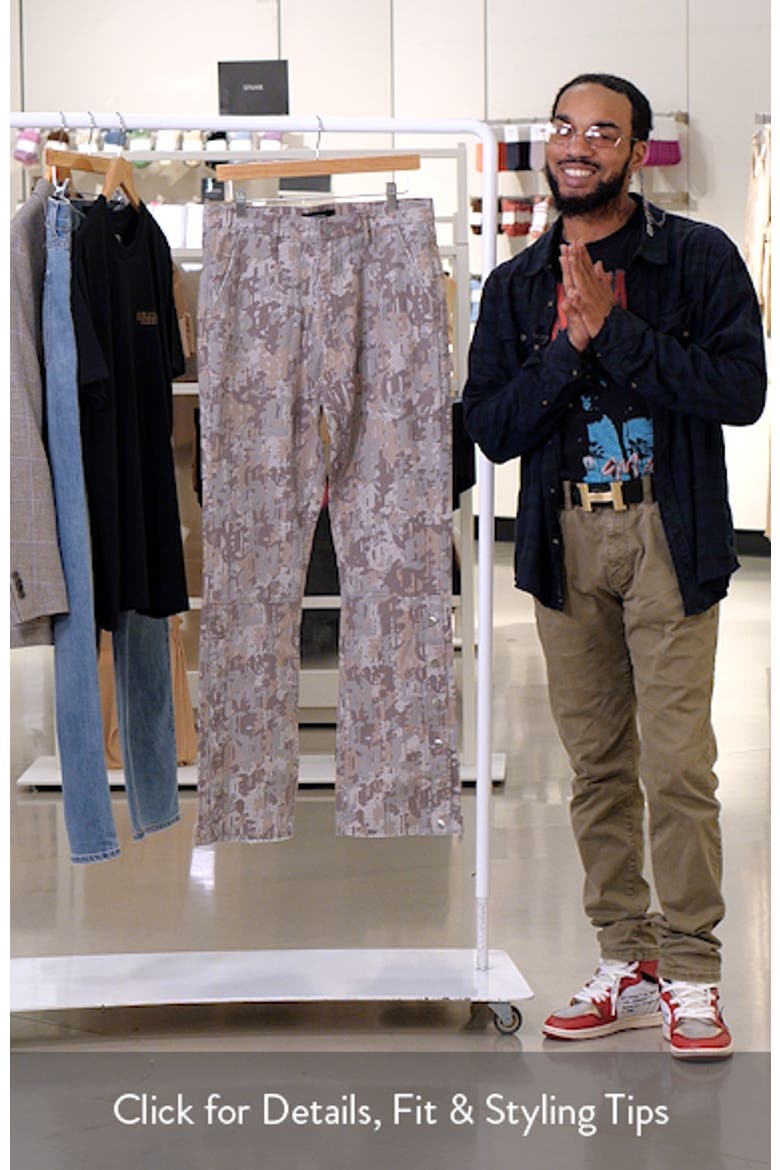 Logo Camo Snap Hem Cotton Twill Carpenter Pants video