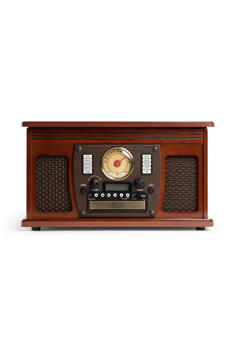 Navigator 8 in 1 Wood Record Player, Alternate, color, Mahogany