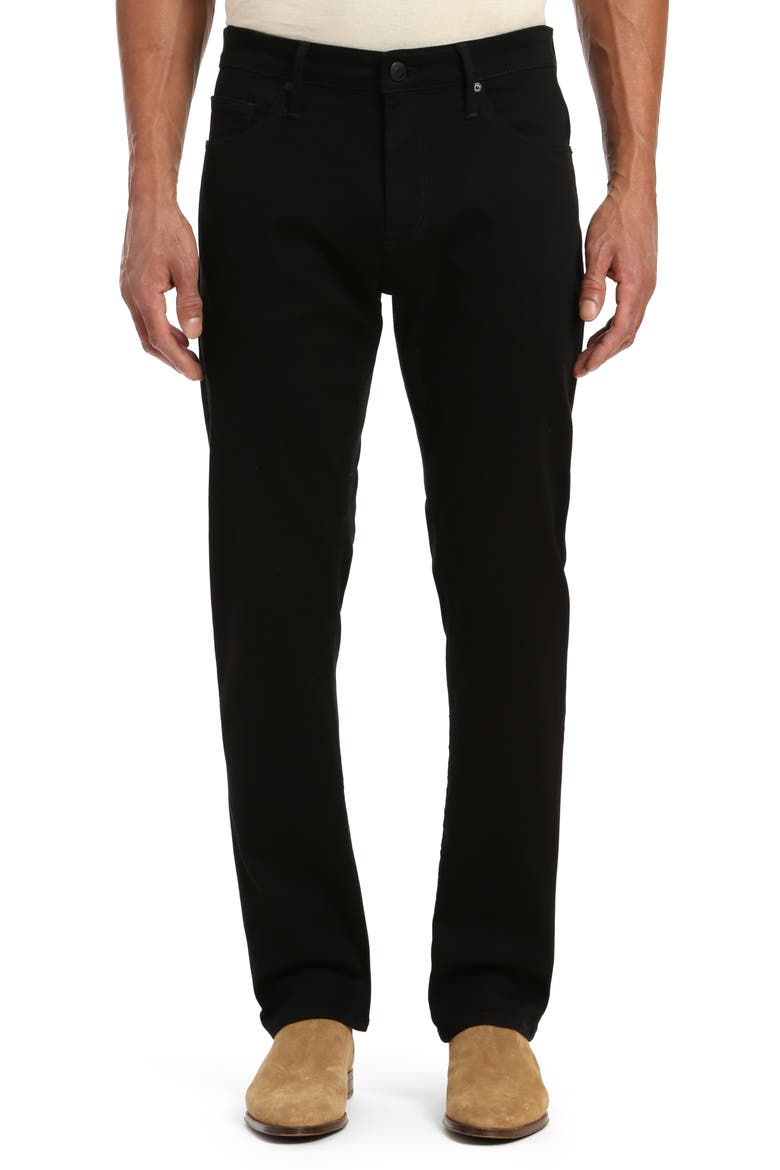 Zach Straight Leg Jeans, Main, color, BLACK