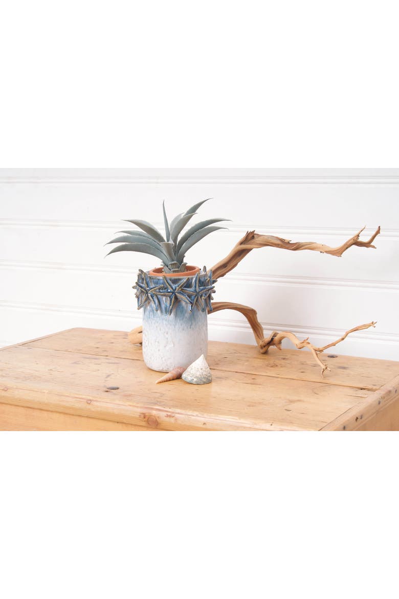 Chinoiserie Sea Starfish Decorative Novelty Container, Alternate, color, Gray