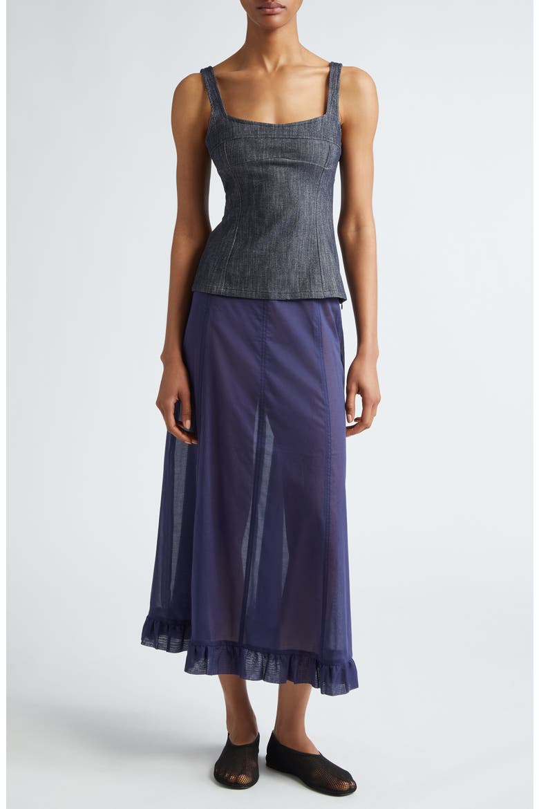 Bonaire Denim Top, Alternate, color, DENIM