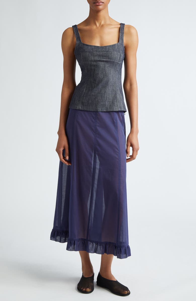 Paloma Wool Andolini Low Rise Organic Cotton Skirt, Alternate, color,