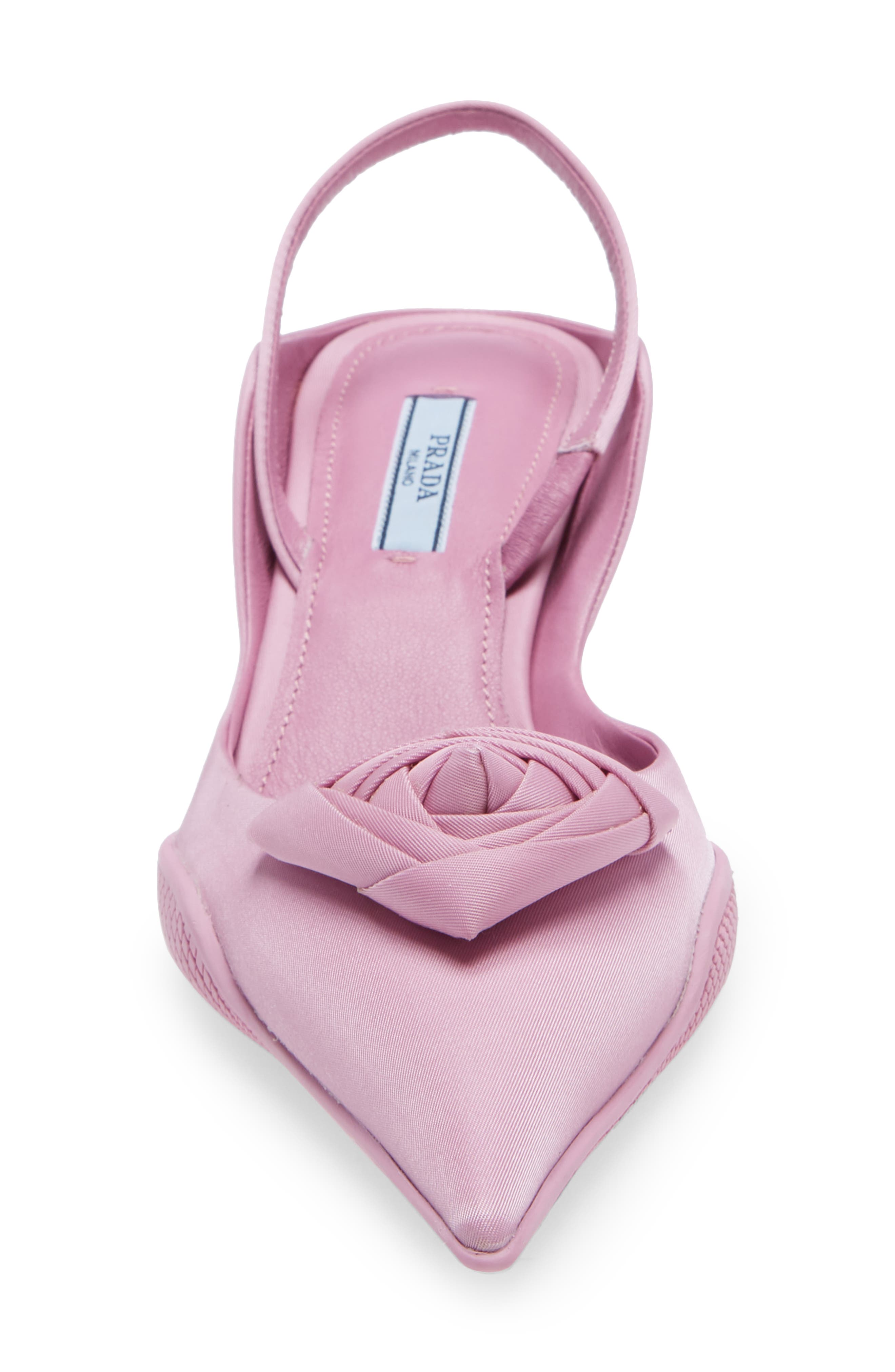 Prada Pointed Toe Slingback Pump, Alternate, color, 