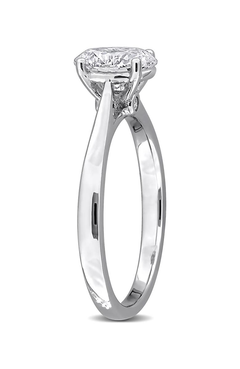 Created Forever Oval Cut Lab-Grown Diamond Solitaire Ring - 1.03ct., Alternate, color, Silver