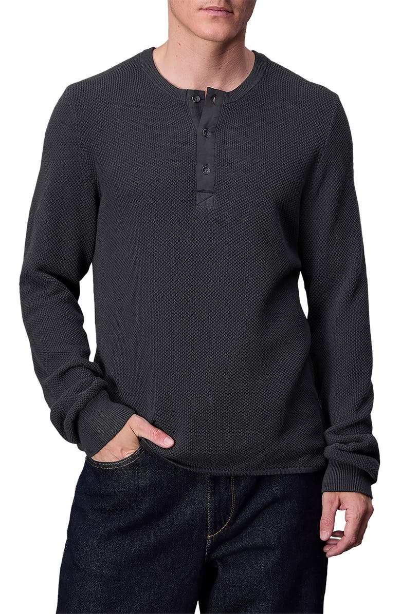 rag & bone Dexter Washed Organic Cotton Henley, Main, color,