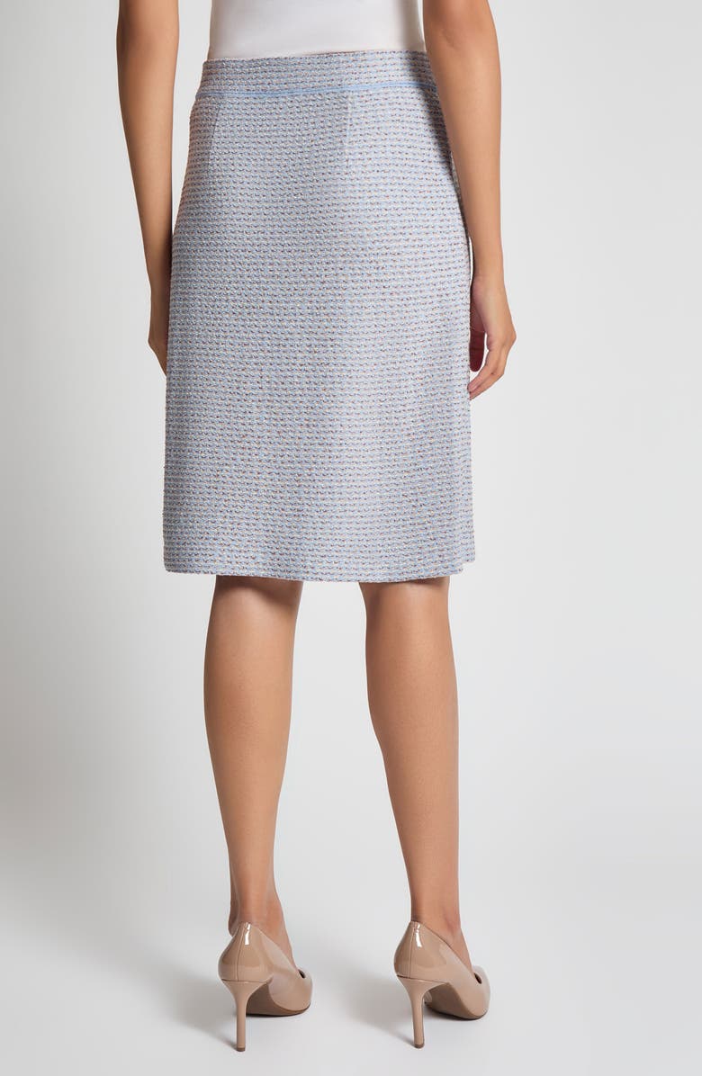 Misook Tweed Knit Knee-Length Skirt, Alternate, color, 