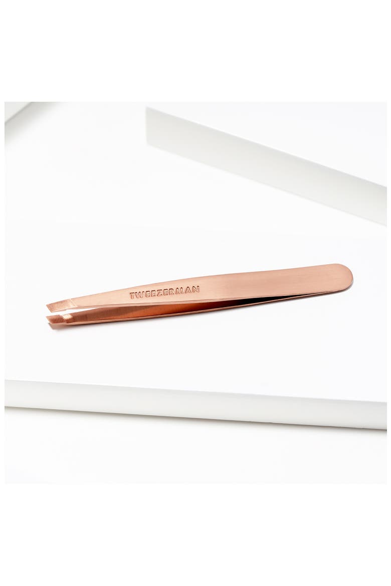 Slant Tweezer, Alternate, color, ROSE GOLD