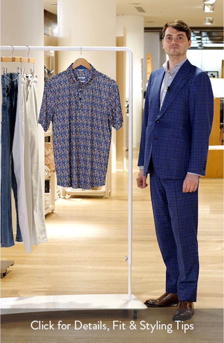 O'Leary Bobber Print Performance Golf Polo, sales video thumbnail