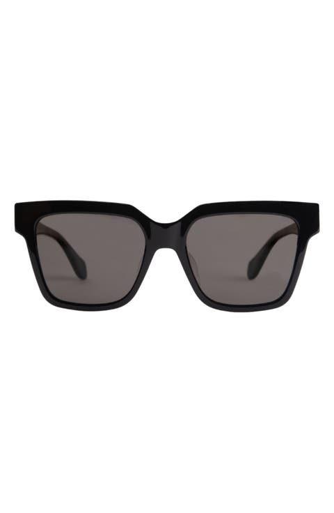 Hana 55mm ContourBridge™ Wide Width Polarized Square Sunglasses