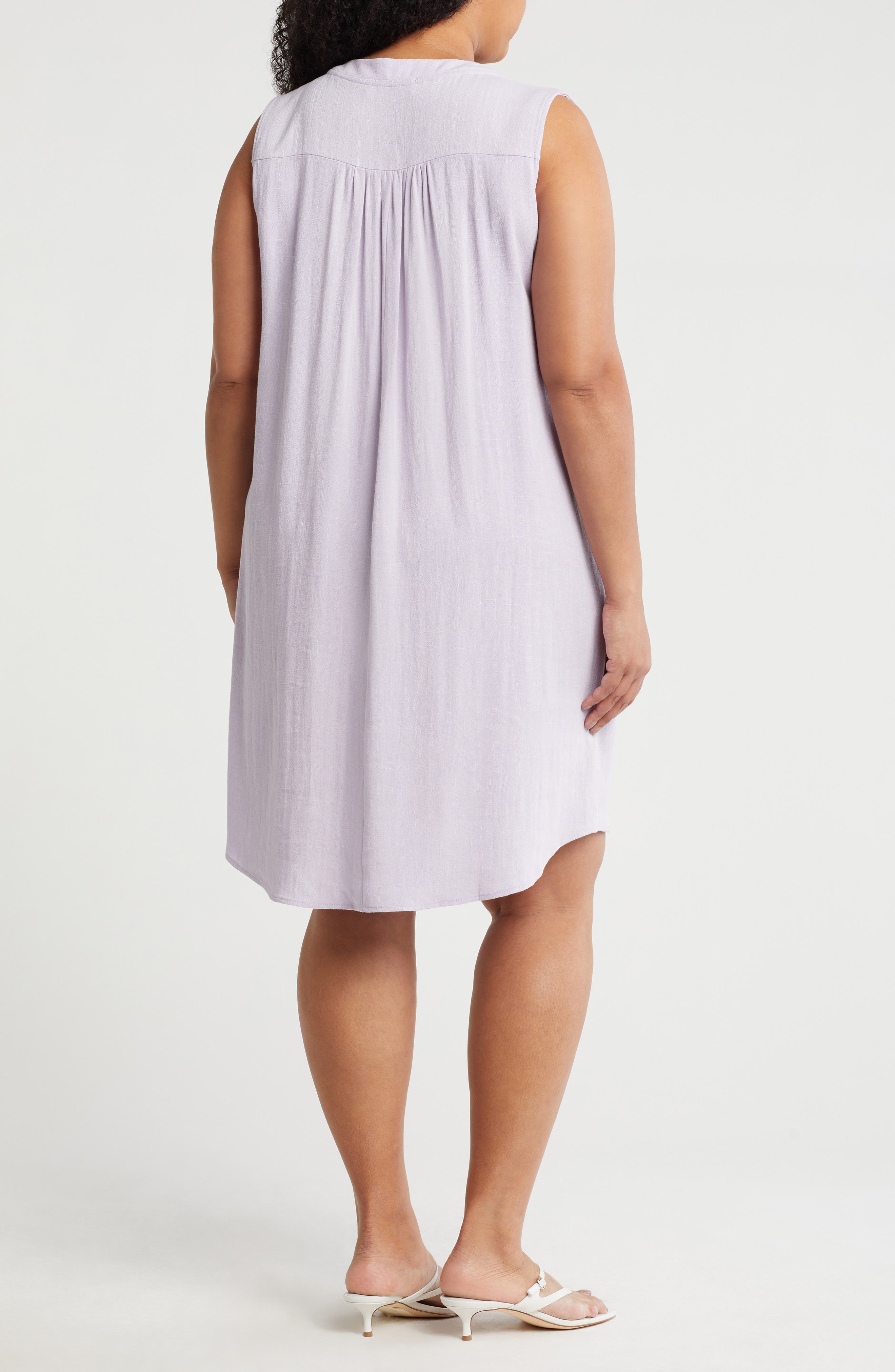 V-Neck Sleeveless Shift Dress - image 4