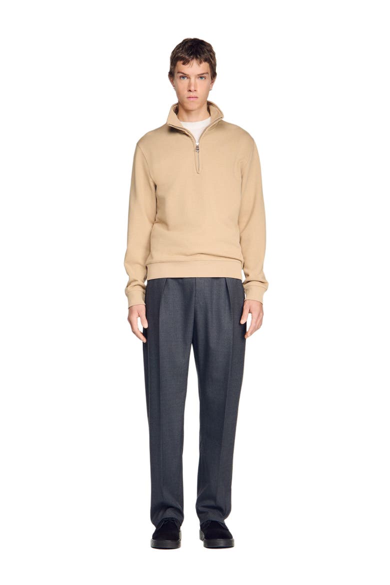 Cotton sweatshirt, Main, color, Cappucino
