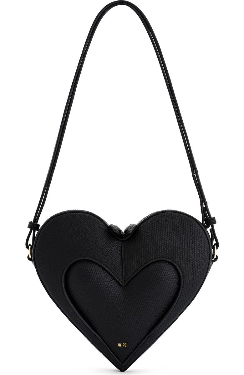 JW PEI Francisca Faux Leather Heart Crossbody Bag, Main, color,