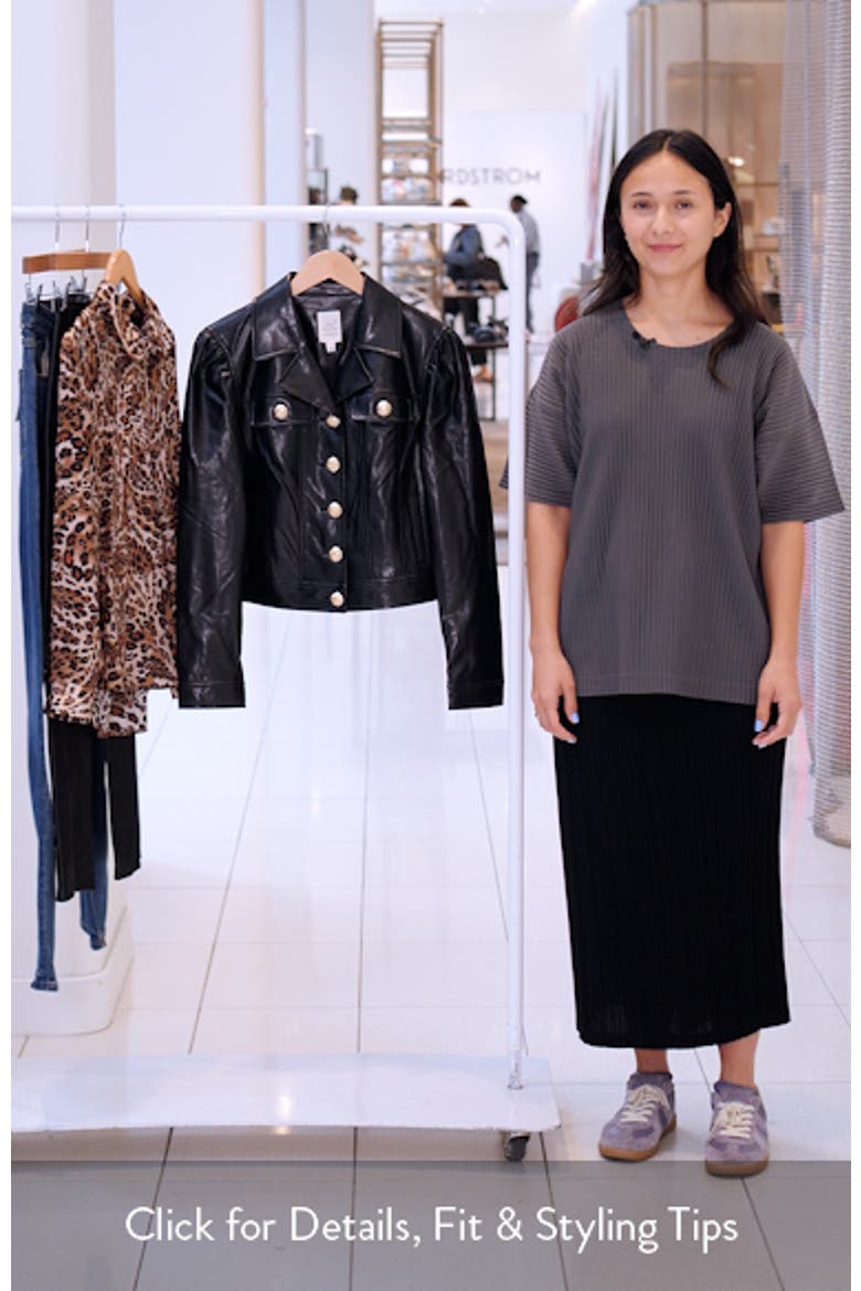 Deryn Faux Leather Jacket video