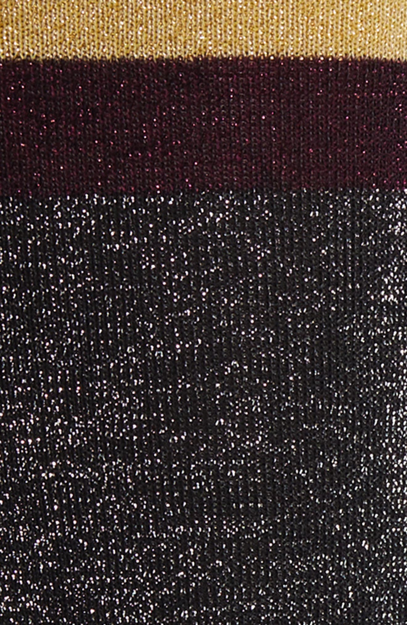 Varsity Metallic Knit Socks - image 2